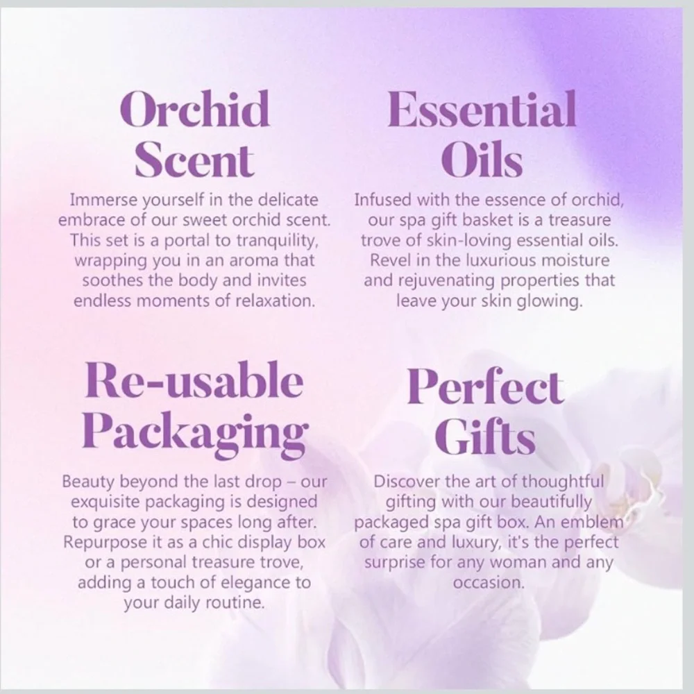 Body & Earth Deluxe 5 Piece Gift Set - Orchid